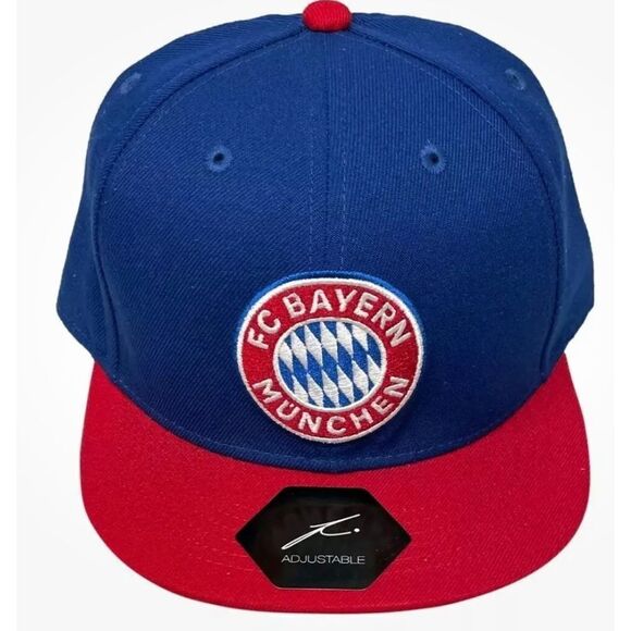 New With Tags Bayern Munich Champions league Flat Brand Had Blue &‎ Red - Picture 1 of 7